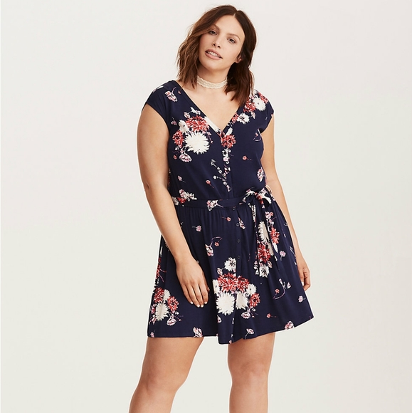 torrid Pants - Gently Worn Torrid Floral Romper